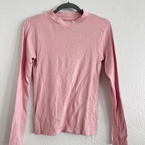 Free People Soft Pink Long Sleeve Top